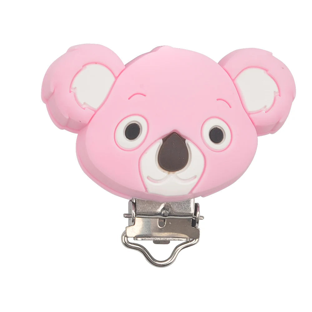 LOFCA 1PC Silicone Koala Clips jewelry creation clip Pendant Tools Multi Colors clips for Necklace Jewelry Accessories - Mountain ship