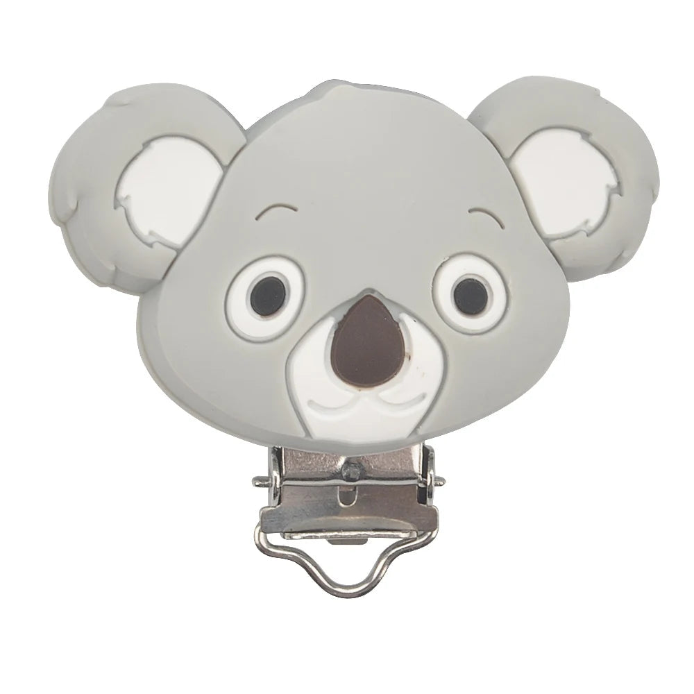 LOFCA 1PC Silicone Koala Clips jewelry creation clip Pendant Tools Multi Colors clips for Necklace Jewelry Accessories - Mountain ship