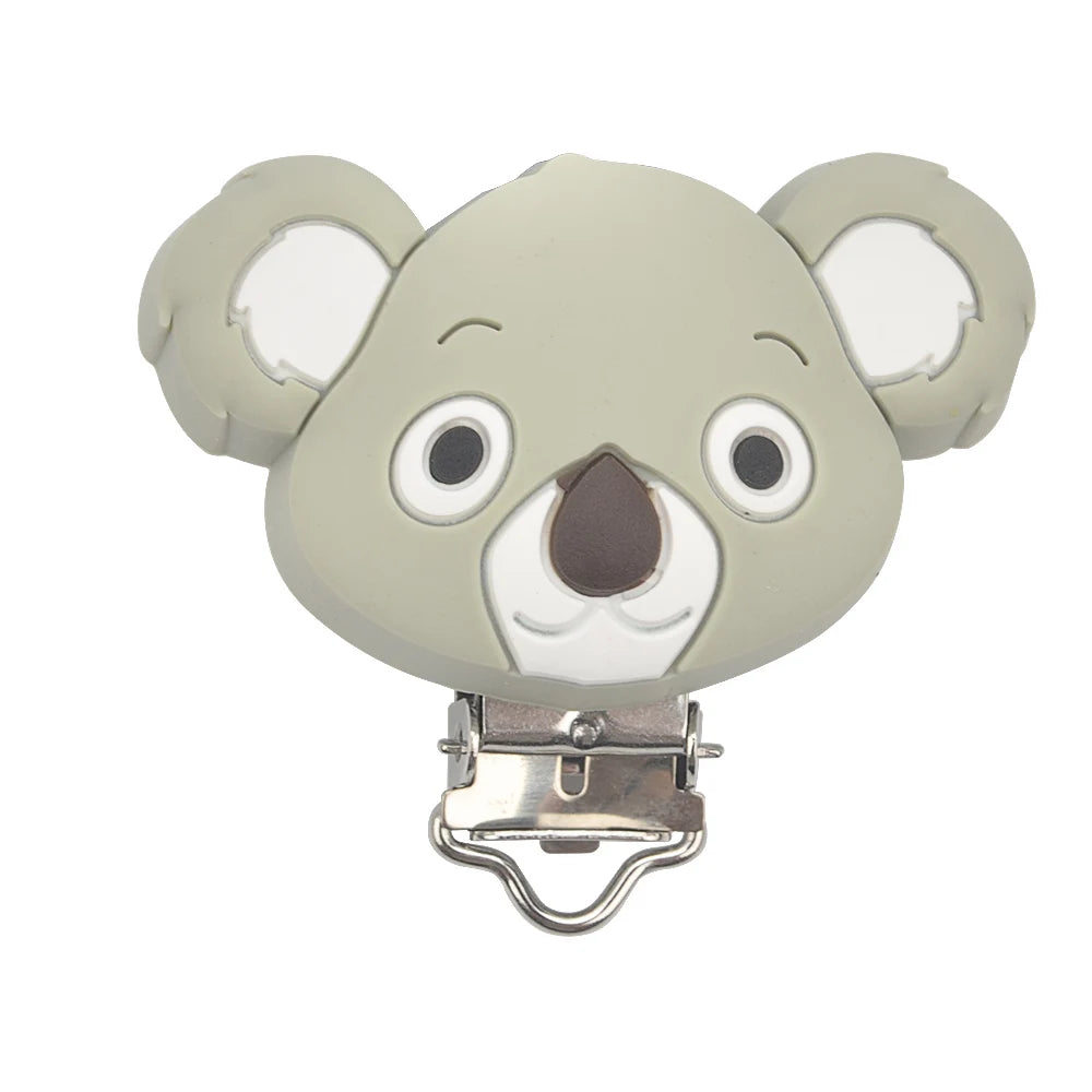 LOFCA 1PC Silicone Koala Clips jewelry creation clip Pendant Tools Multi Colors clips for Necklace Jewelry Accessories - Mountain ship