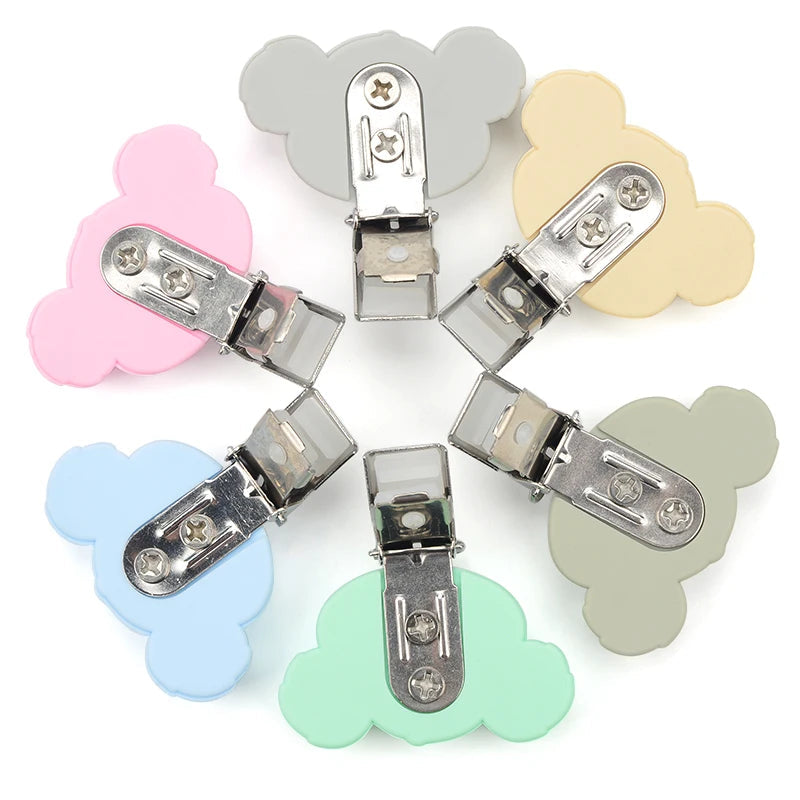 LOFCA 1PC Silicone Koala Clips jewelry creation clip Pendant Tools Multi Colors clips for Necklace Jewelry Accessories - Mountain ship
