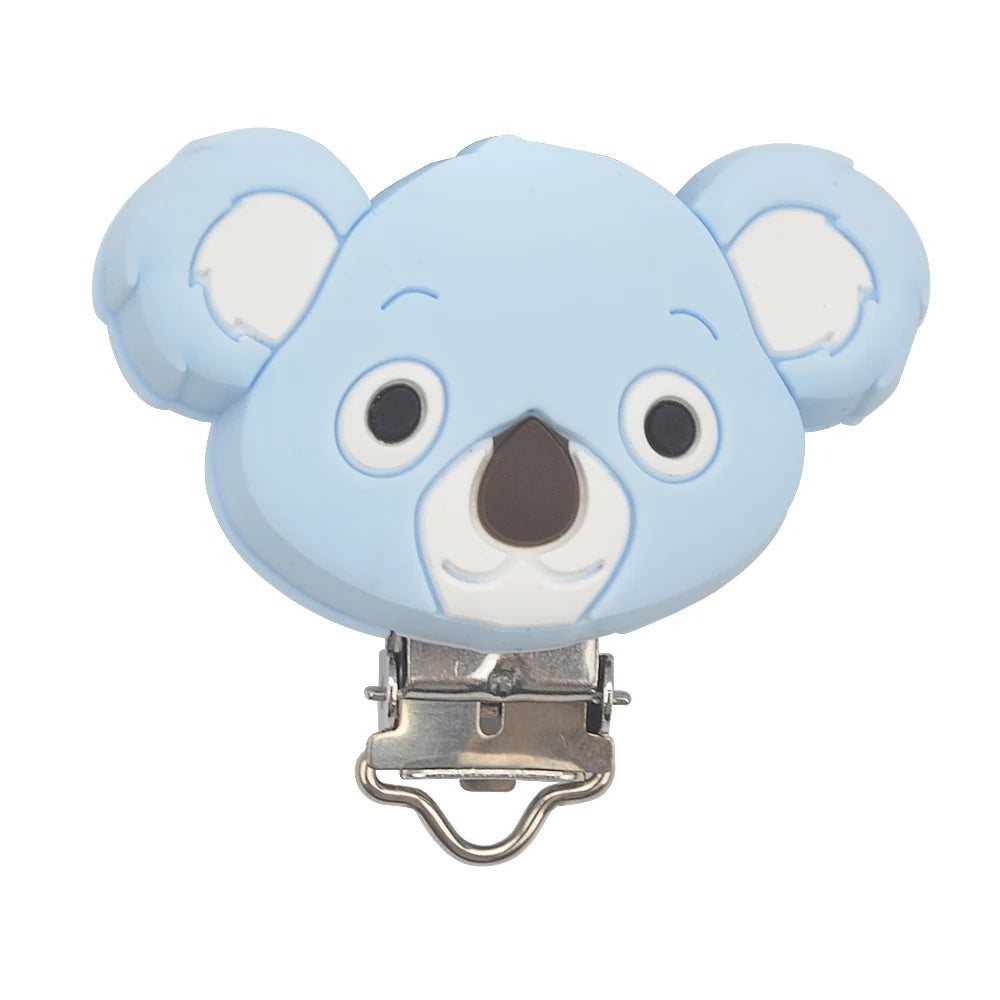 LOFCA 1PC Silicone Koala Clips jewelry creation clip Pendant Tools Multi Colors clips for Necklace Jewelry Accessories - Mountain ship