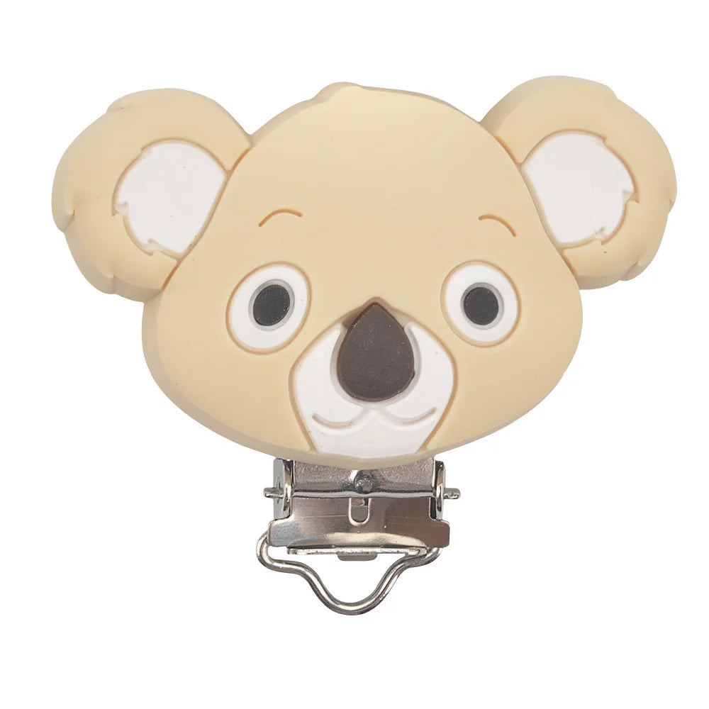 LOFCA 1PC Silicone Koala Clips jewelry creation clip Pendant Tools Multi Colors clips for Necklace Jewelry Accessories - Mountain ship
