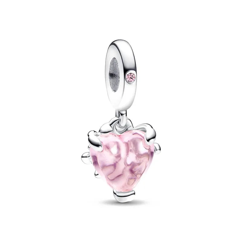 Europe 925 Silver Family Charm Fit Original Bracelet Jewelry Pendant Boy Girl Sparkling Mom Bead Sisters Pandora Dangle Plated Mountain ship