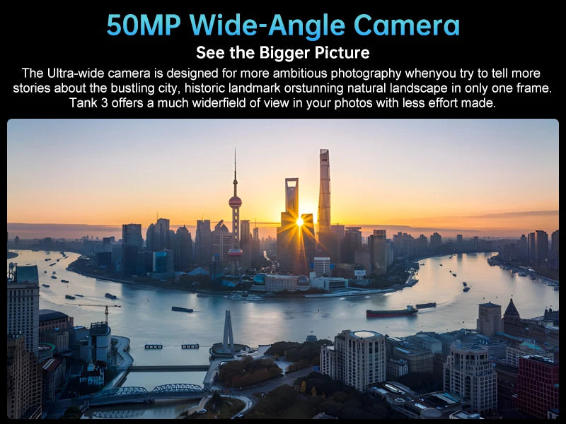 8849 Tank 3 Rugged 32GB 512GB 23800mAh 120W Charger Dimensity 8200 5G 200MP 120Hz Rangefinder Outdoor Light Wifi 6 GPS Dual Band - Mountain ship