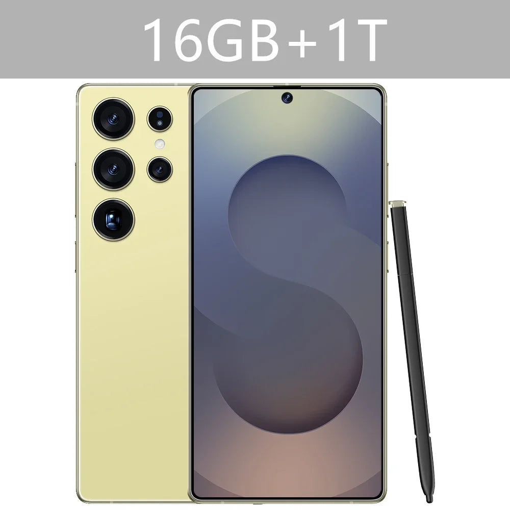 New S25 Ultra 7.3HD Original Smartphone 5G Global Version Mobile Phones Dual SIM Card Android 14 Cell Phone 7800mAh Cellphones - Mountain ship