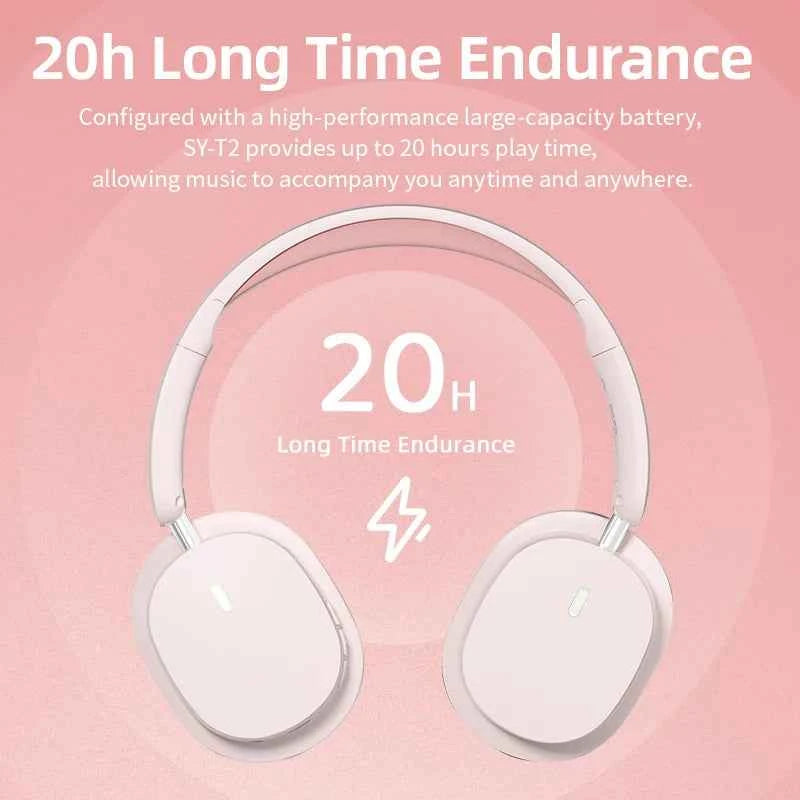 Head Mounted Wireless Earphones Foldable Bluetooth Earphones Built Microphone Earphones Audio Noise Cancelling Earphones - Mountain ship