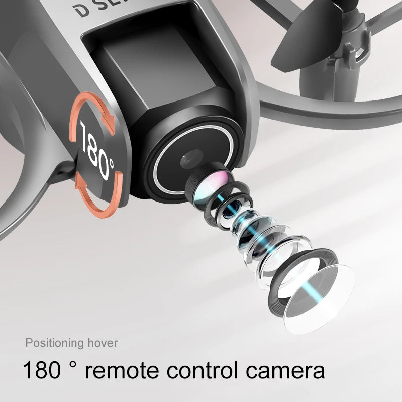 2025 D16 Mini Drone HD Camera 4K 1080P 180 ° Lens Dron Professional Obstacle Avoidance Optical Flow FPV Dron RC Quadcopter Toys - Mountain ship