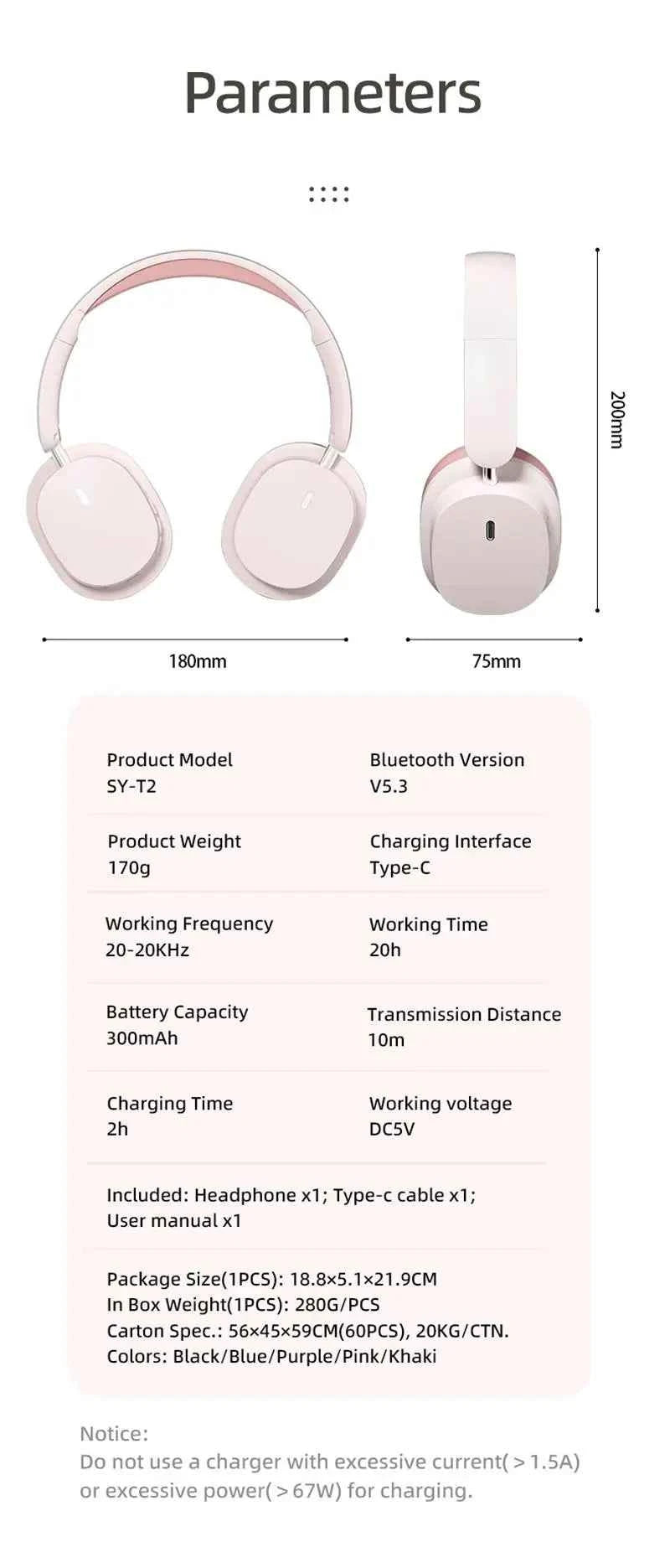 Head Mounted Wireless Earphones Foldable Bluetooth Earphones Built Microphone Earphones Audio Noise Cancelling Earphones - Mountain ship