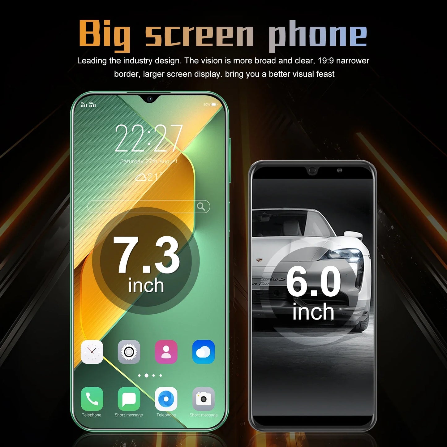 2025 New Global Pova 6 Pro unlocks high-definition screen with a 7.3-inch 22GB+2TB 5G dual analog Celulares Android 14 8000mAh - Mountain ship