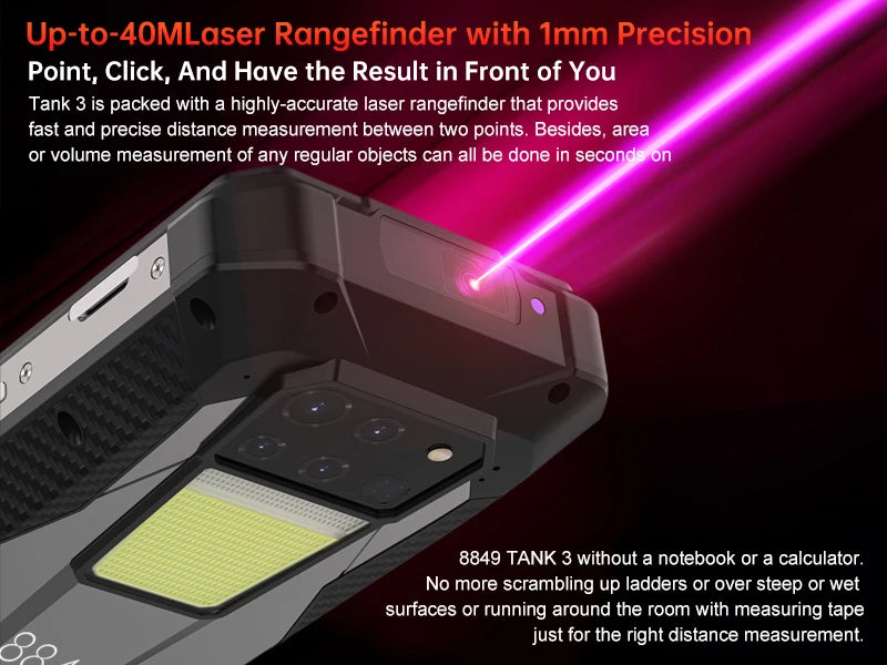 8849 Tank 3 Rugged 32GB 512GB 23800mAh 120W Charger Dimensity 8200 5G 200MP 120Hz Rangefinder Outdoor Light Wifi 6 GPS Dual Band - Mountain ship