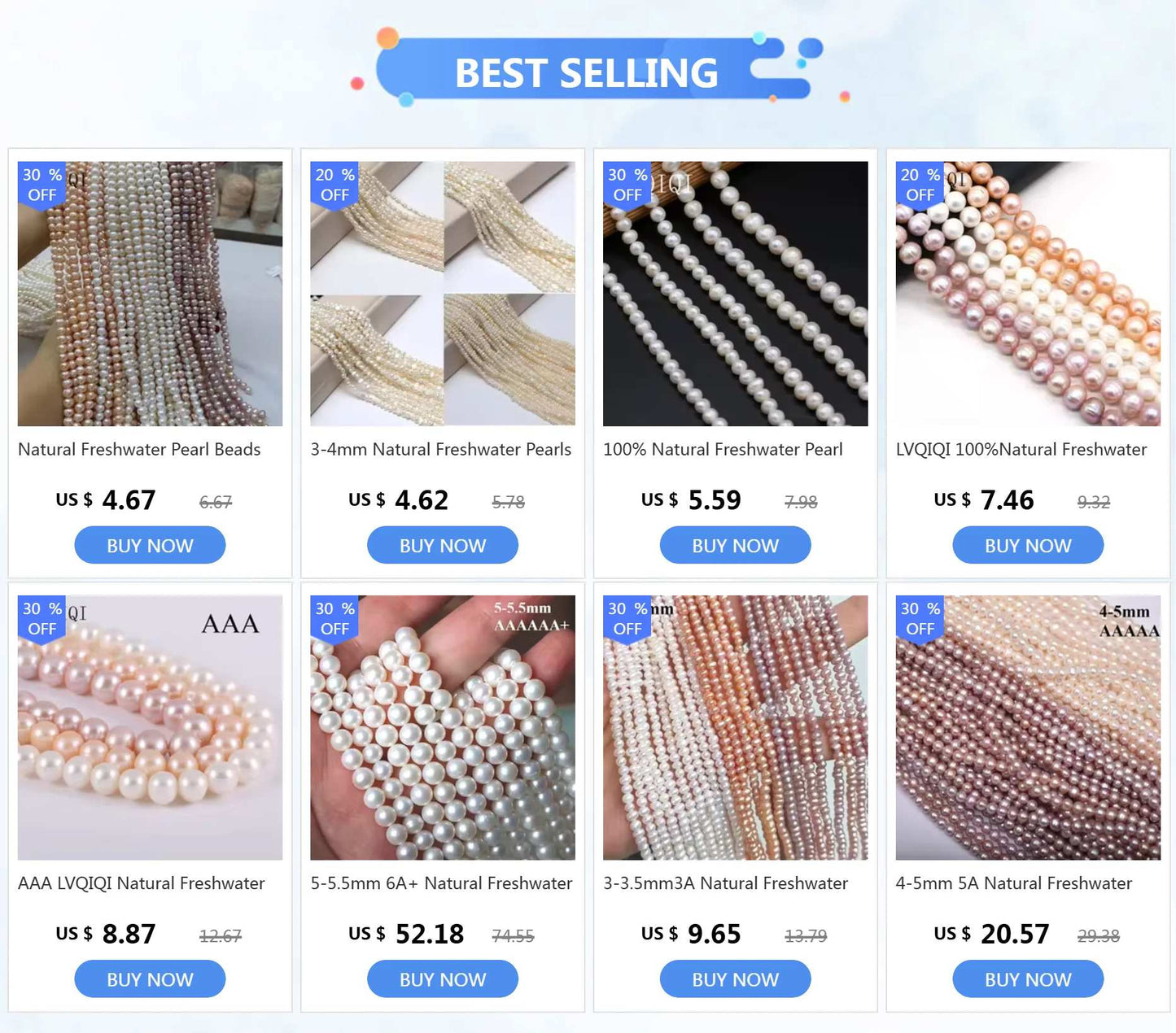 Natural Freshwater Pearl Beads High Quality 36cm Punch Round Loose Pearls Bead for DIY Women Necklace Bracelet Jewelry Making - Mountain ship