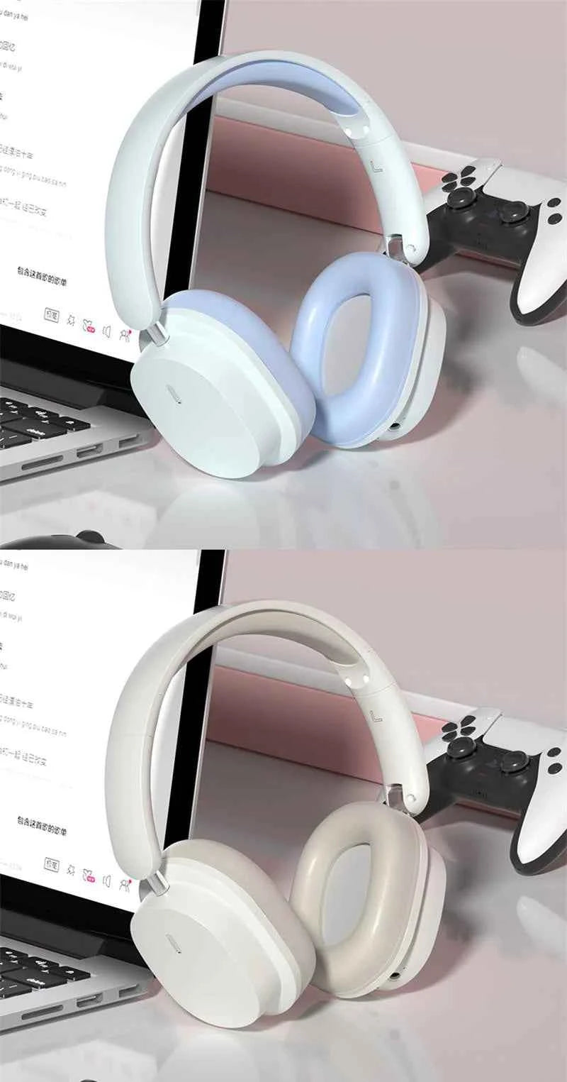 Head Mounted Wireless Earphones Foldable Bluetooth Earphones Built Microphone Earphones Audio Noise Cancelling Earphones - Mountain ship