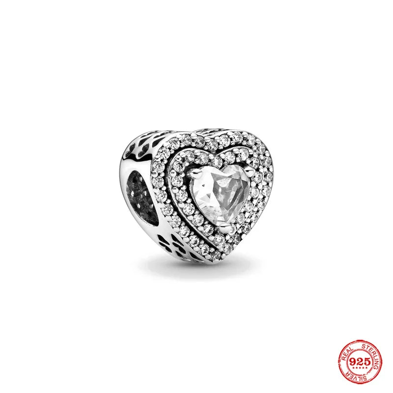 Europe 925 Silver Family Charm Fit Original Bracelet Jewelry Pendant Boy Girl Sparkling Mom Bead Sisters Pandora Dangle Plated Mountain ship