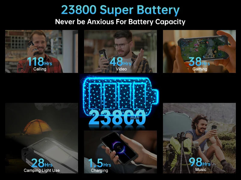 8849 Tank 3 Rugged 32GB 512GB 23800mAh 120W Charger Dimensity 8200 5G 200MP 120Hz Rangefinder Outdoor Light Wifi 6 GPS Dual Band - Mountain ship