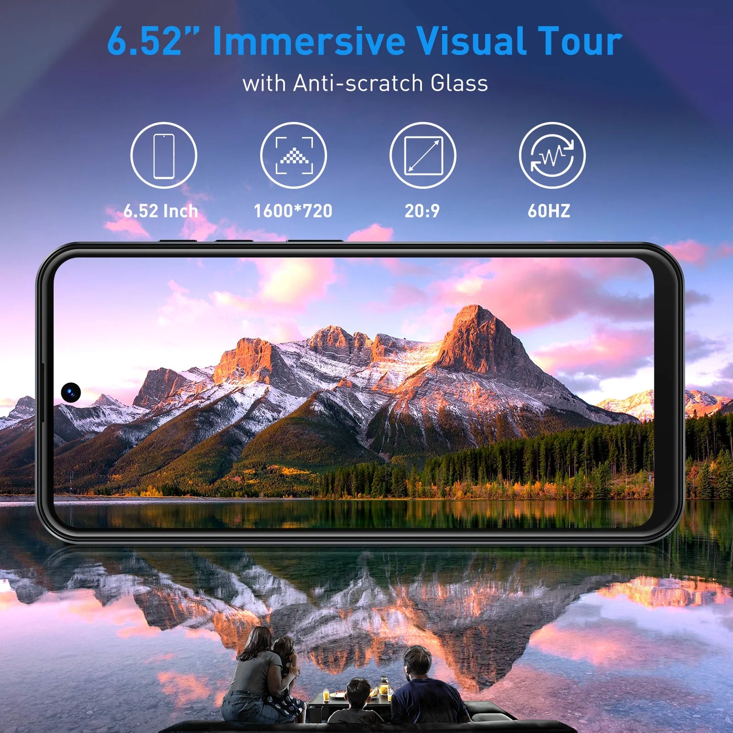 2025 New XGODY Smartphone Android,6.5 inch Screen,3GB+64GB ROM,Mobile phones,4250mAh,13MP,4G Network,Dual SIM 4Core,Cellphones - Mountain ship