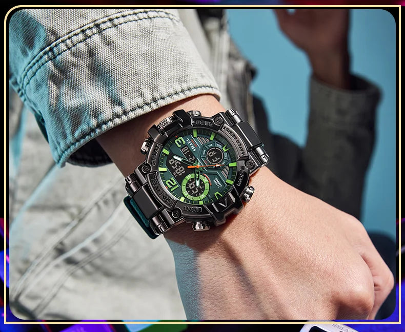 2025 SMAEL Sports Watches Men LED Watches New 50m Waterproof Digital Watches 8110 Shockproof Sports Watches for Men Electrionic - Mountain ship