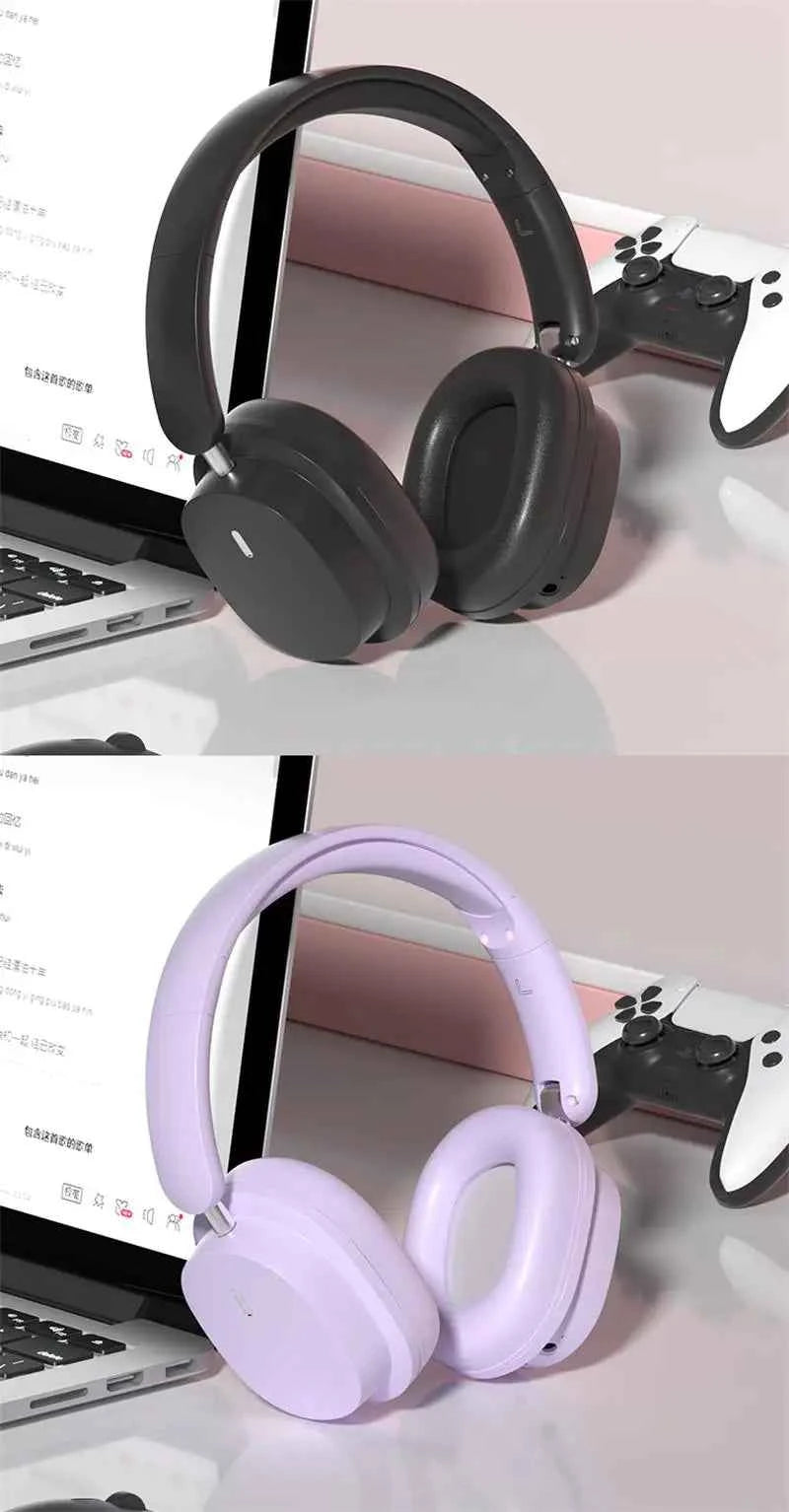 Head Mounted Wireless Earphones Foldable Bluetooth Earphones Built Microphone Earphones Audio Noise Cancelling Earphones - Mountain ship