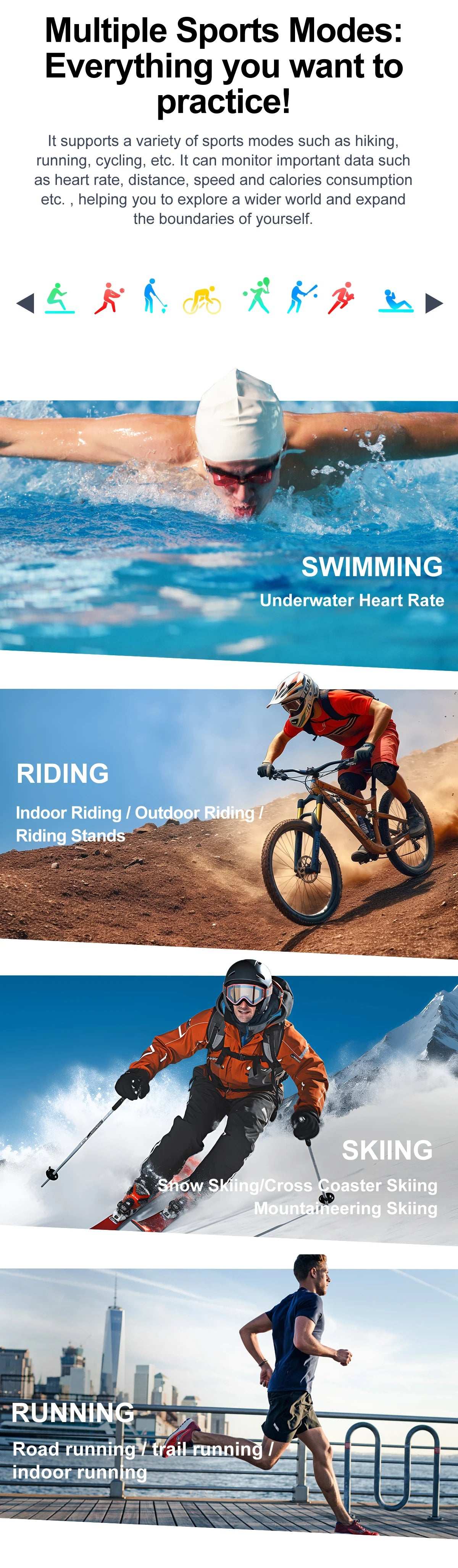 For Huawei Xiaomi New AMOLED Smart Watch Men with Flashlight Sports Waterproof Fitness Tracker Bluetooth Call Smartwatch Man+Box - Mountain ship