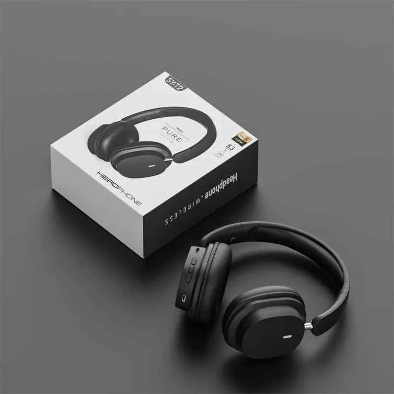 Head Mounted Wireless Earphones Foldable Bluetooth Earphones Built Microphone Earphones Audio Noise Cancelling Earphones - Mountain ship