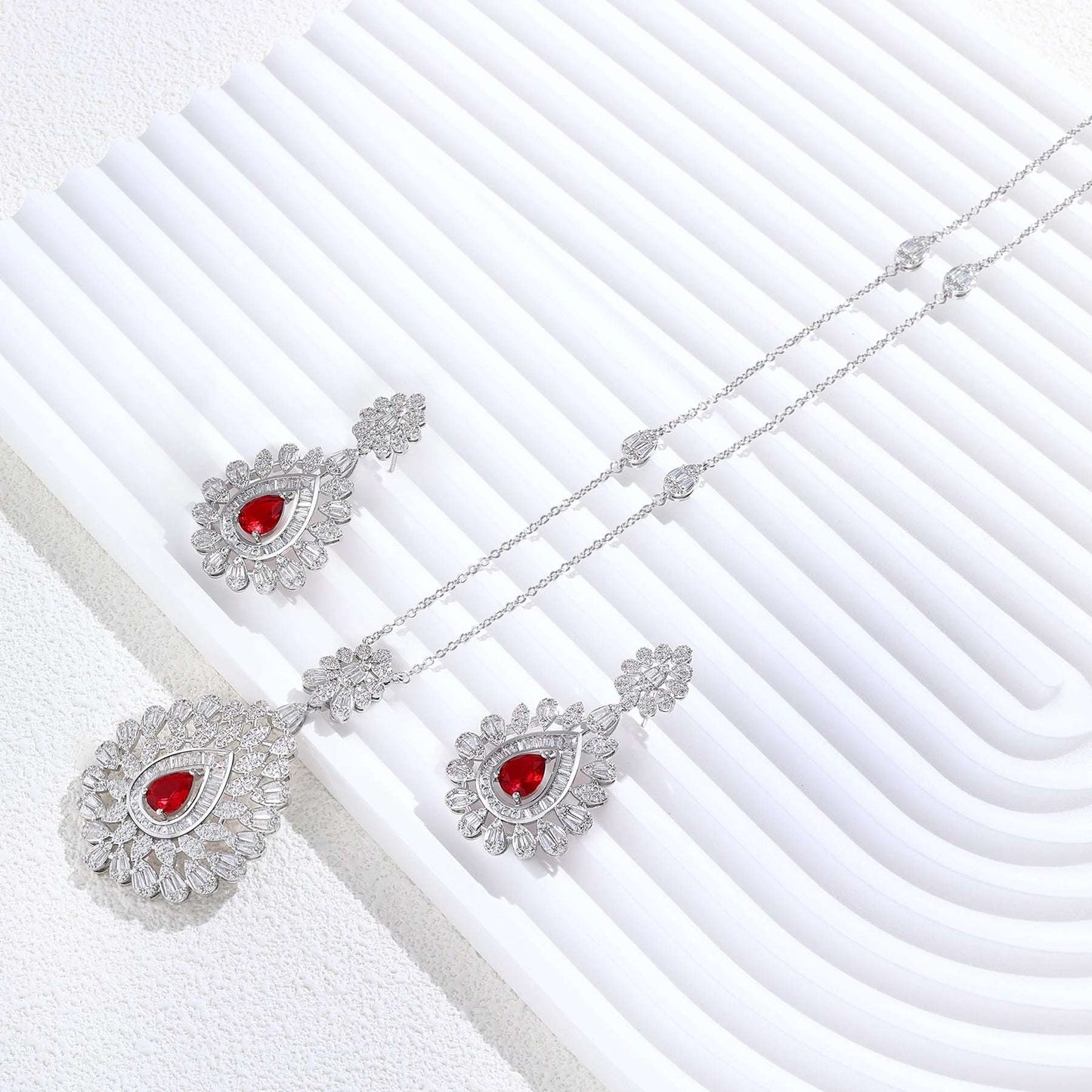 2023 Best selling African Sweater Chain 2-piece Bridal Jewelry Set New Fashion Dubai Jewelry Set Women's Wedding Party - Mountain ship