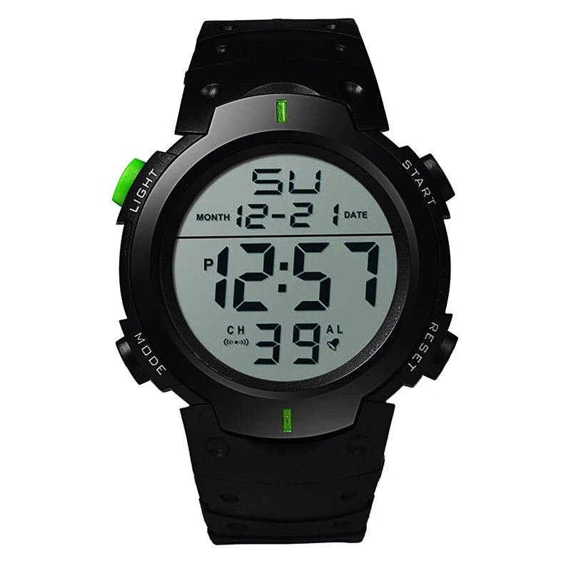 Men Sport LED Watches Top Brand Men Digital Clock Multi-Functional Rubber Man Fitnes Athlete Timekeeping Electronic Watch Reloj - Mountain ship