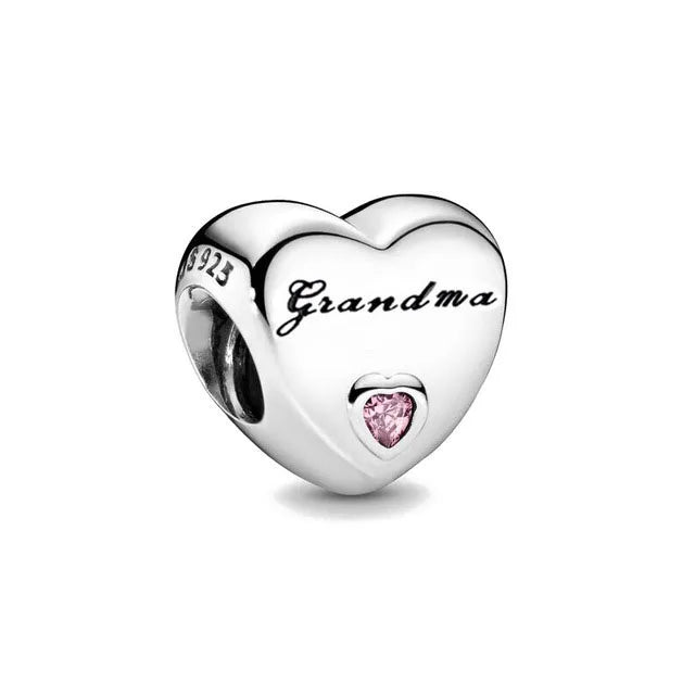 Europe 925 Silver Family Charm Fit Original Bracelet Jewelry Pendant Boy Girl Sparkling Mom Bead Sisters Pandora Dangle Plated Mountain ship