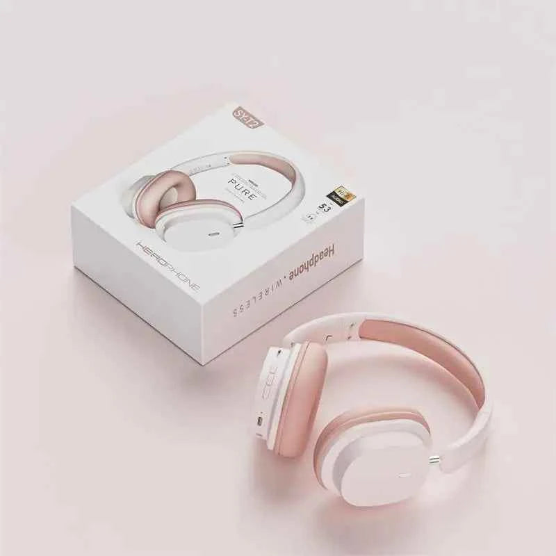 Head Mounted Wireless Earphones Foldable Bluetooth Earphones Built Microphone Earphones Audio Noise Cancelling Earphones - Mountain ship