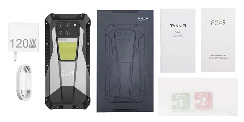 8849 Tank 3 Rugged 32GB 512GB 23800mAh 120W Charger Dimensity 8200 5G 200MP 120Hz Rangefinder Outdoor Light Wifi 6 GPS Dual Band - Mountain ship