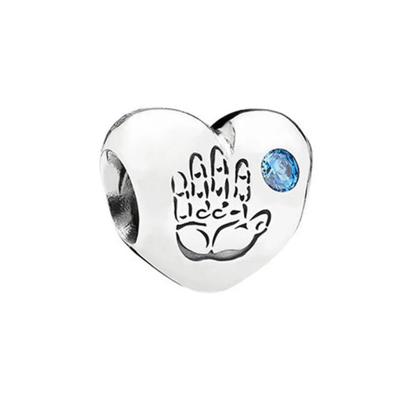 Europe 925 Silver Family Charm Fit Original Bracelet Jewelry Pendant Boy Girl Sparkling Mom Bead Sisters Pandora Dangle Plated Mountain ship