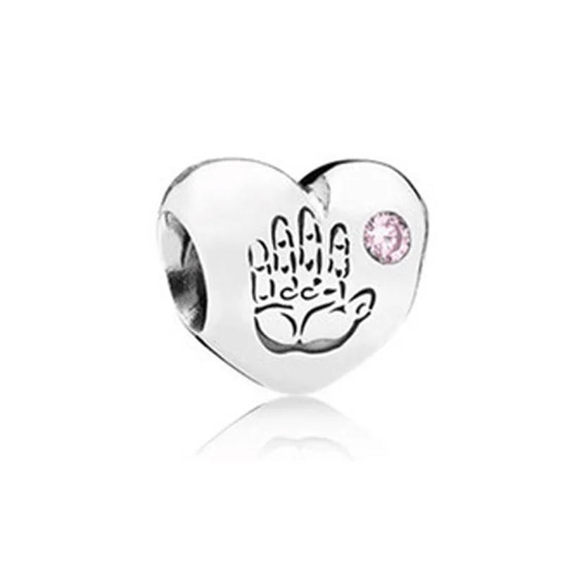 Europe 925 Silver Family Charm Fit Original Bracelet Jewelry Pendant Boy Girl Sparkling Mom Bead Sisters Pandora Dangle Plated Mountain ship