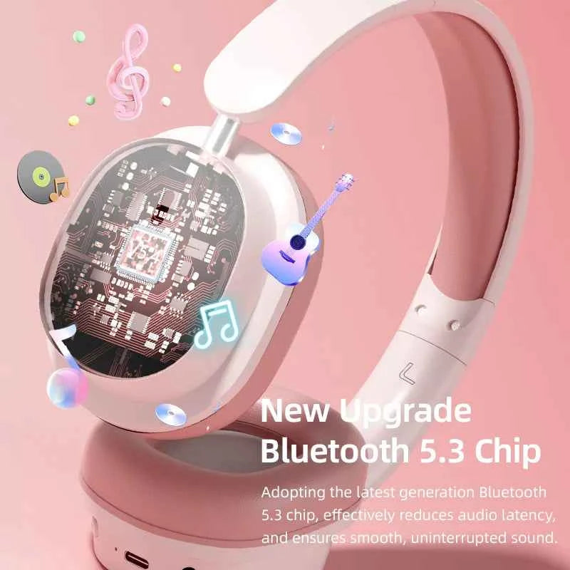 Head Mounted Wireless Earphones Foldable Bluetooth Earphones Built Microphone Earphones Audio Noise Cancelling Earphones - Mountain ship
