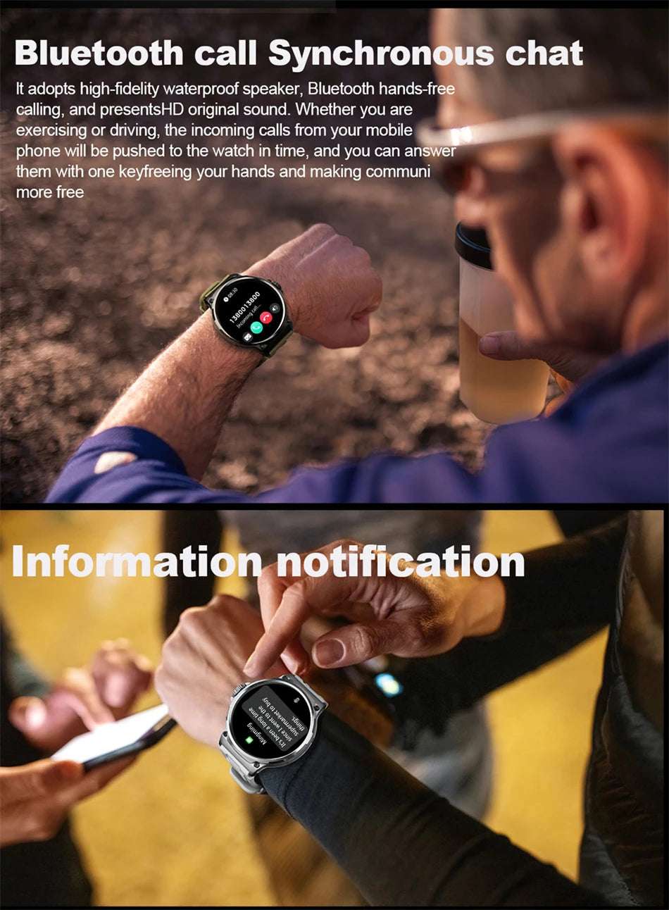 2024 New For Huawei Xiaomi Men GPS Track Smart Watch 1.85 Inch Ultra HD AMOLED Screen 710 Mah Battery Bluetooth Call Smartwatch - Mountain ship