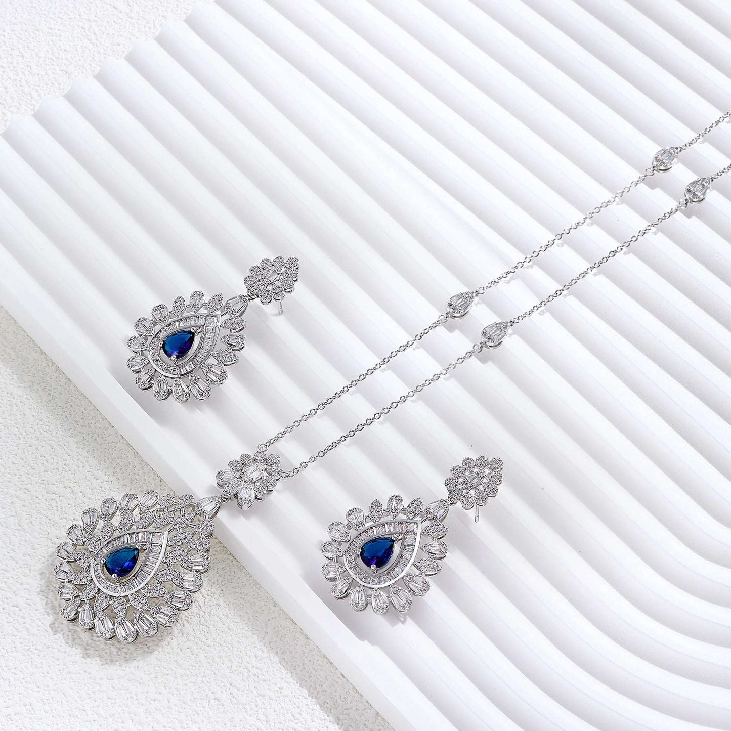 2023 Best selling African Sweater Chain 2-piece Bridal Jewelry Set New Fashion Dubai Jewelry Set Women's Wedding Party - Mountain ship