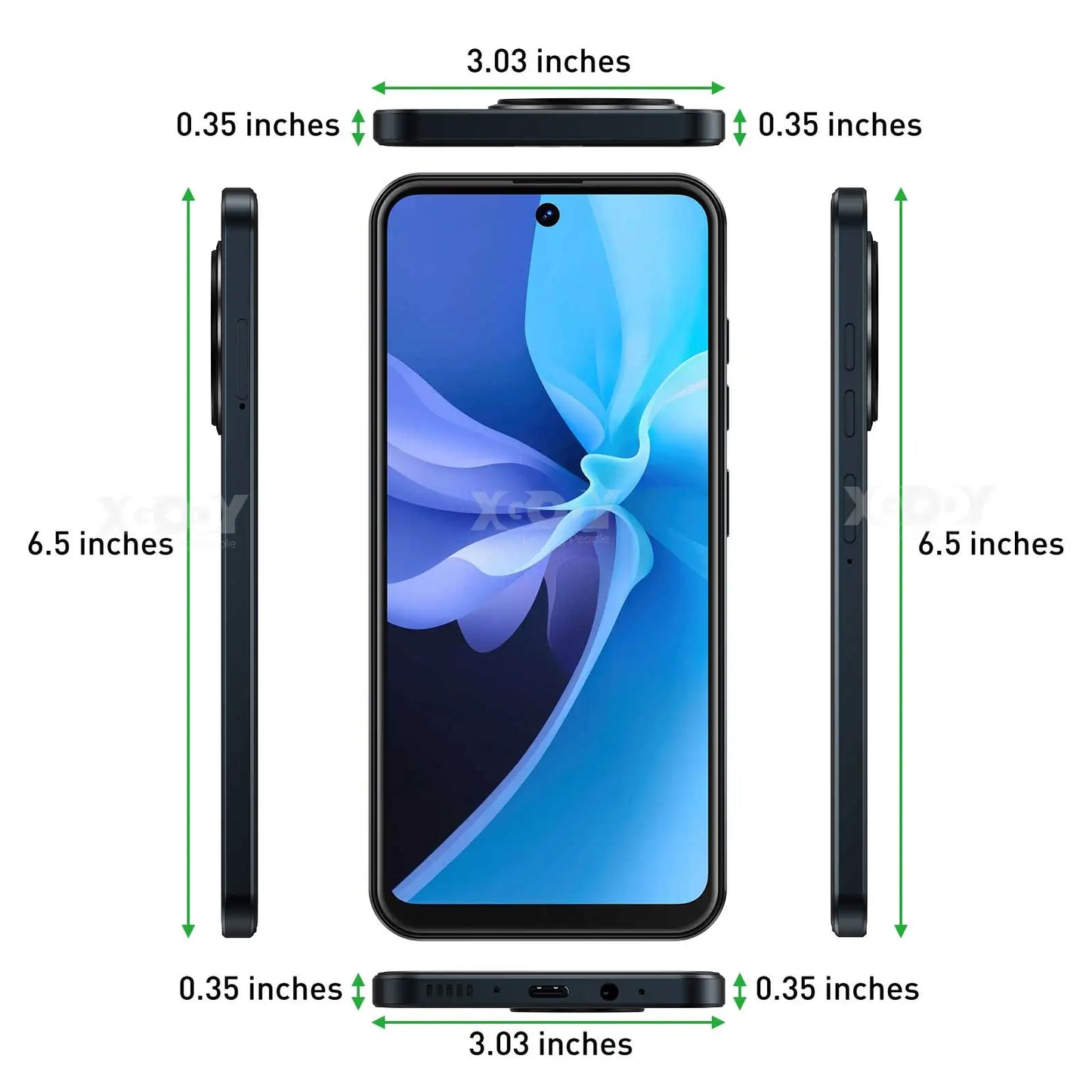 2025 New XGODY Smartphone Android,6.5 inch Screen,3GB+64GB ROM,Mobile phones,4250mAh,13MP,4G Network,Dual SIM 4Core,Cellphones - Mountain ship
