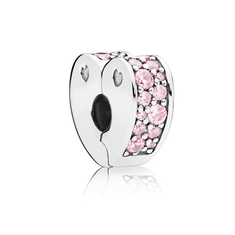 Europe 925 Silver Family Charm Fit Original Bracelet Jewelry Pendant Boy Girl Sparkling Mom Bead Sisters Pandora Dangle Plated - Mountain ship