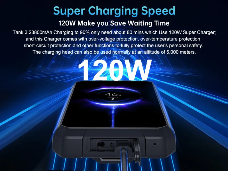 8849 Tank 3 Rugged 32GB 512GB 23800mAh 120W Charger Dimensity 8200 5G 200MP 120Hz Rangefinder Outdoor Light Wifi 6 GPS Dual Band - Mountain ship