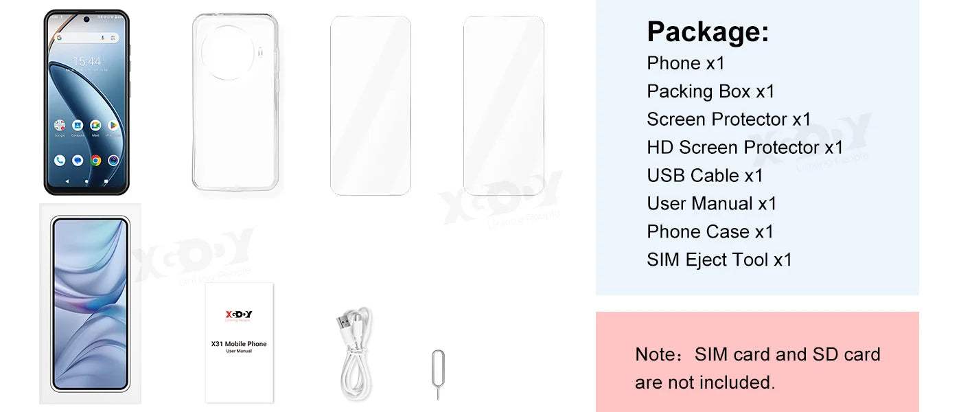 2025 New XGODY Smartphone Android,6.5 inch Screen,3GB+64GB ROM,Mobile phones,4250mAh,13MP,4G Network,Dual SIM 4Core,Cellphones - Mountain ship