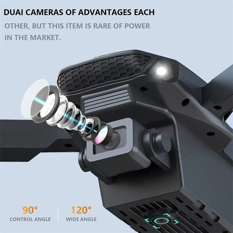 The E88 Dual-camera Drone With Two Batteries Has The Function Of Altitude Hold Mode. It Is Equipped With Dual Lenses And Can Fly Stably. - Mountain ship