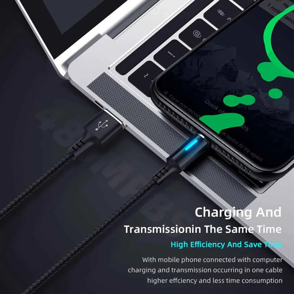 Micro USB Cable 5A LED Fast Charging Micro Data Cord For Huawei Samsung Xiaomi Android Mobile Phone Accessories Charger Cables - Mountain ship