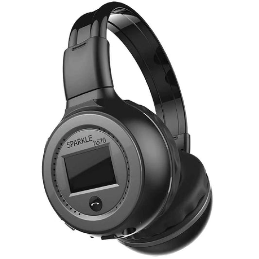 Wireless Headphone Radio Over Ear Bluetooth Compatibility Stereo Earphone Headset for Computer Phone Support FM Audio Card AUX - Mountain ship