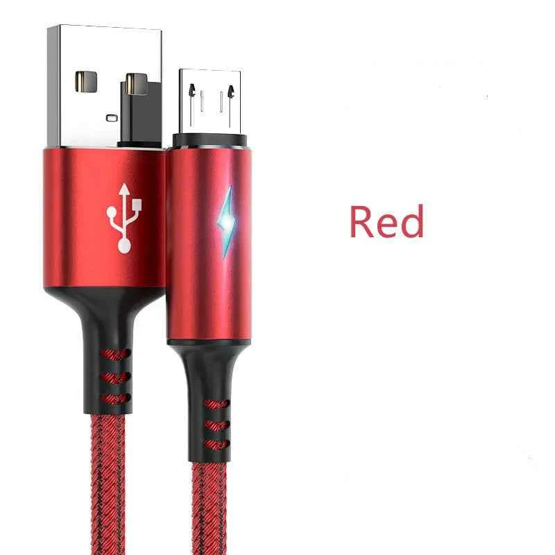 Micro USB Cable 5A LED Fast Charging Micro Data Cord For Huawei Samsung Xiaomi Android Mobile Phone Accessories Charger Cables - Mountain ship