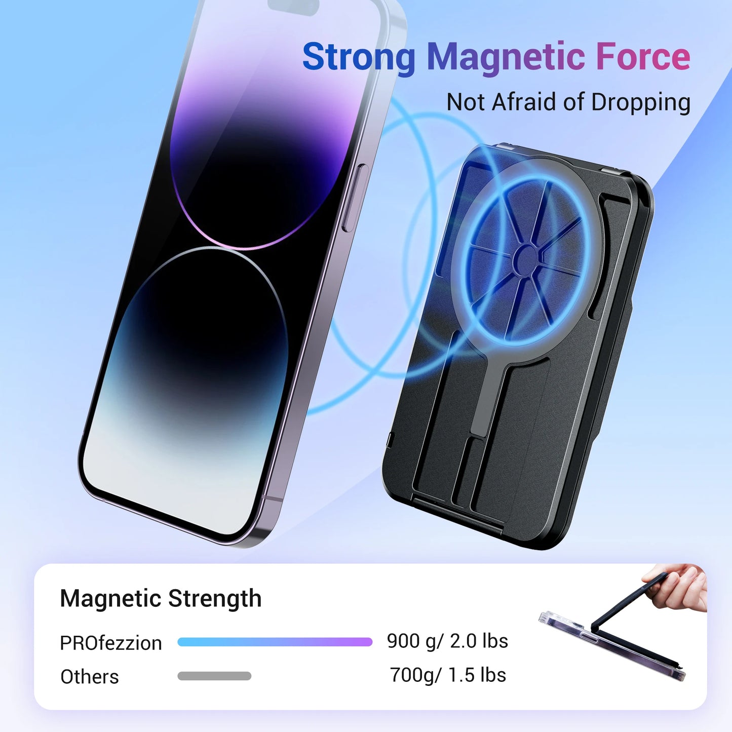 Magnetic Wallet & Card Holder with RFID Blocking Function for iPhone 16 15 14 Pro/ Pro Max/ 13 Pro Max/ 13 12 Pro MagSafe Wallet - Mountain ship