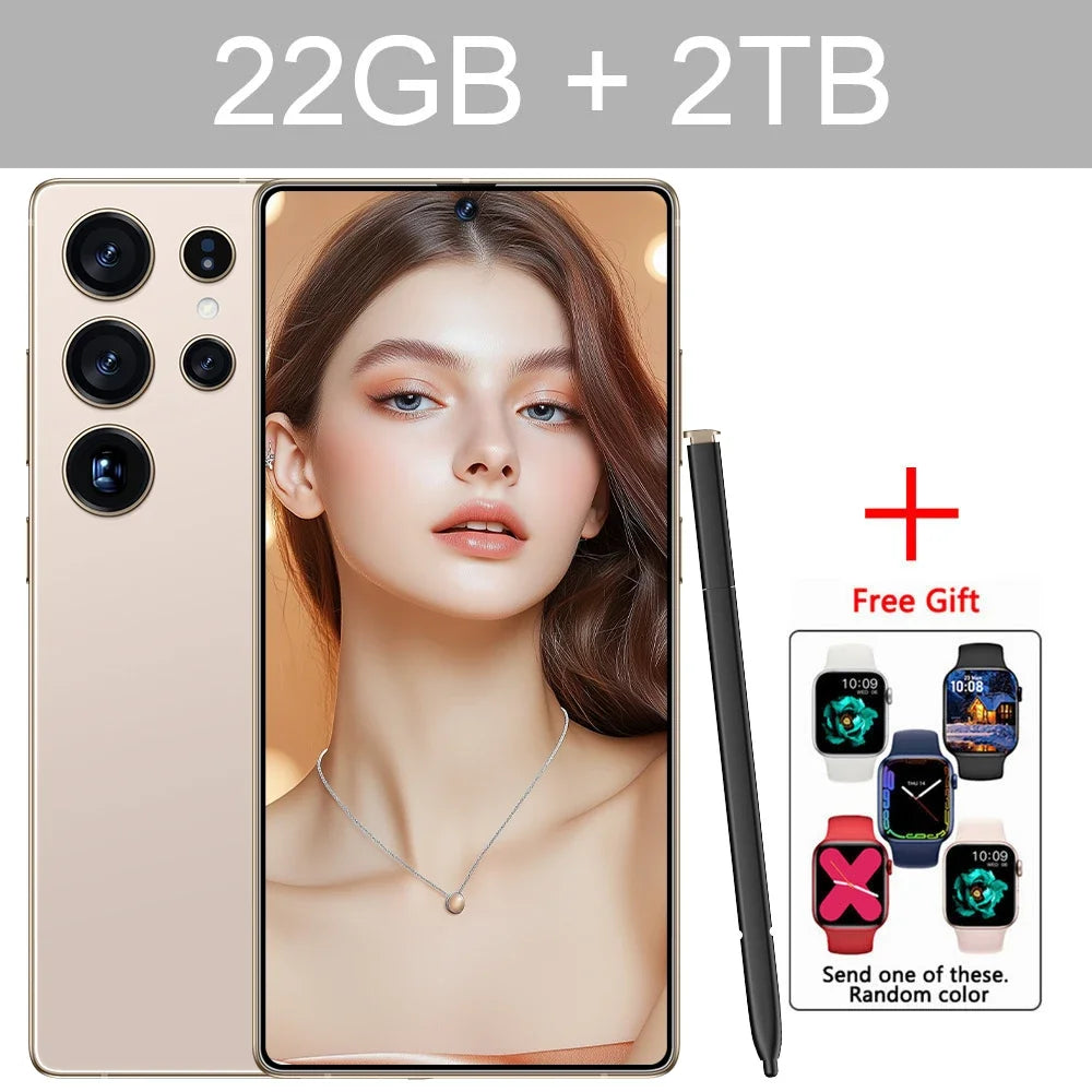 New S25 Ultra 7.3HD Original Smartphone 5G Global Version Mobile Phones Dual SIM Card Android 14 Cell Phone 7800mAh Cellphones - Mountain ship
