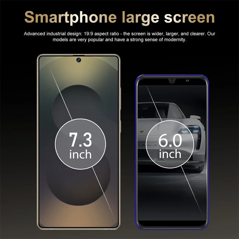 New S25 Ultra 7.3HD Original Smartphone 5G Global Version Mobile Phones Dual SIM Card Android 14 Cell Phone 7800mAh Cellphones - Mountain ship