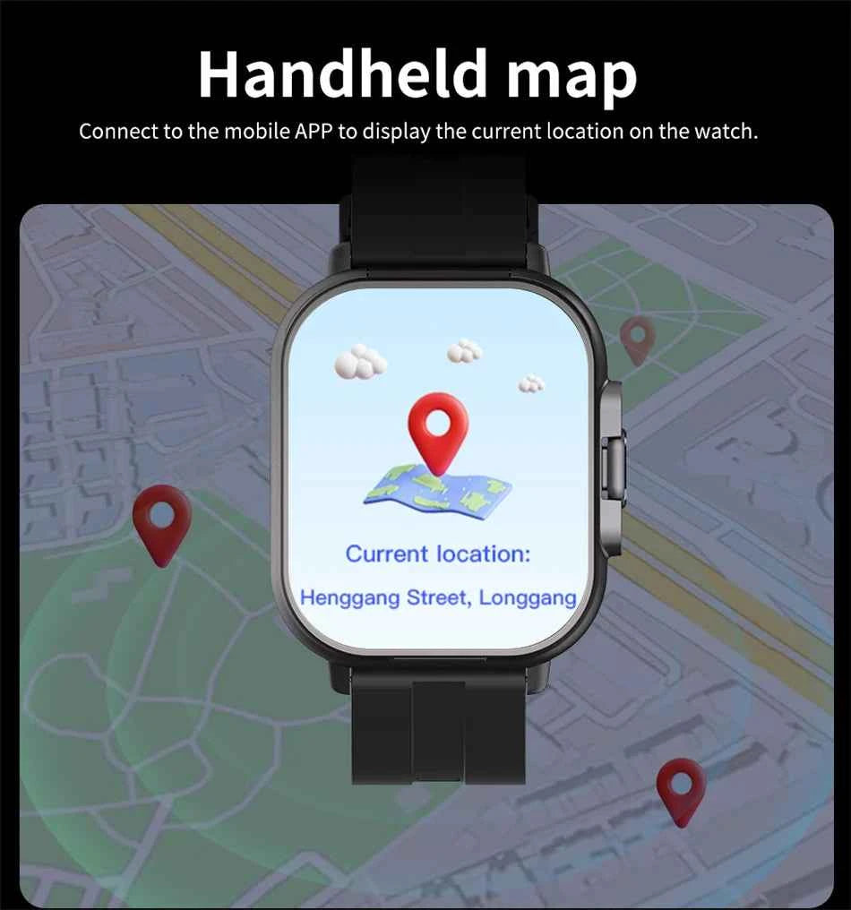 2024 Smart Watch 2 in 1 With Earphone Smartwatch Bluetooth Call Men Watch GPS Track Heart Rate Monitor Play Music SmartWatch - Mountain ship