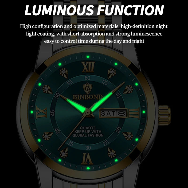 2024 Top Brand Luxury Fashion Diver Watch Men 30ATM Waterproof Date Clock Sport Watches Mens Quartz Wristwatch Relogio Masculino - Mountain ship