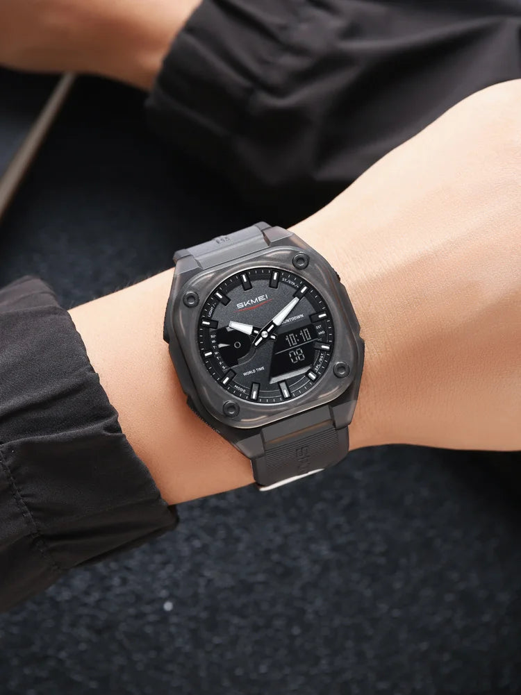 SKMEI Business Digital Electronic Watch Fashion Sports Quartz Watches For Mens Women Waterproof Wristwatches Clock Reloj Hombre - Mountain ship
