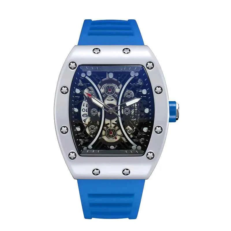 Men's Watch Light Luxury Brand Wine Barrel dial Fashionable Night Glow Sports Watch Calendar Clock Reloj L146 - Mountain ship