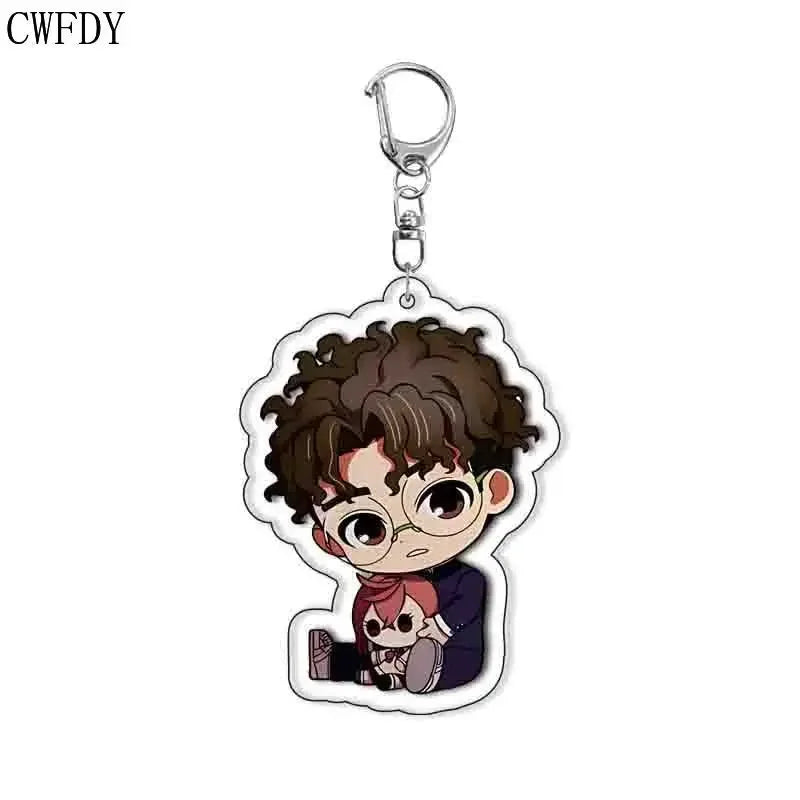 New Anime Dandadan Momo Acrylic Keychain Children Cartoon Badge Pendant Charms Key Chain Jewelry Accessories For Fans Xams Gift - Mountain ship
