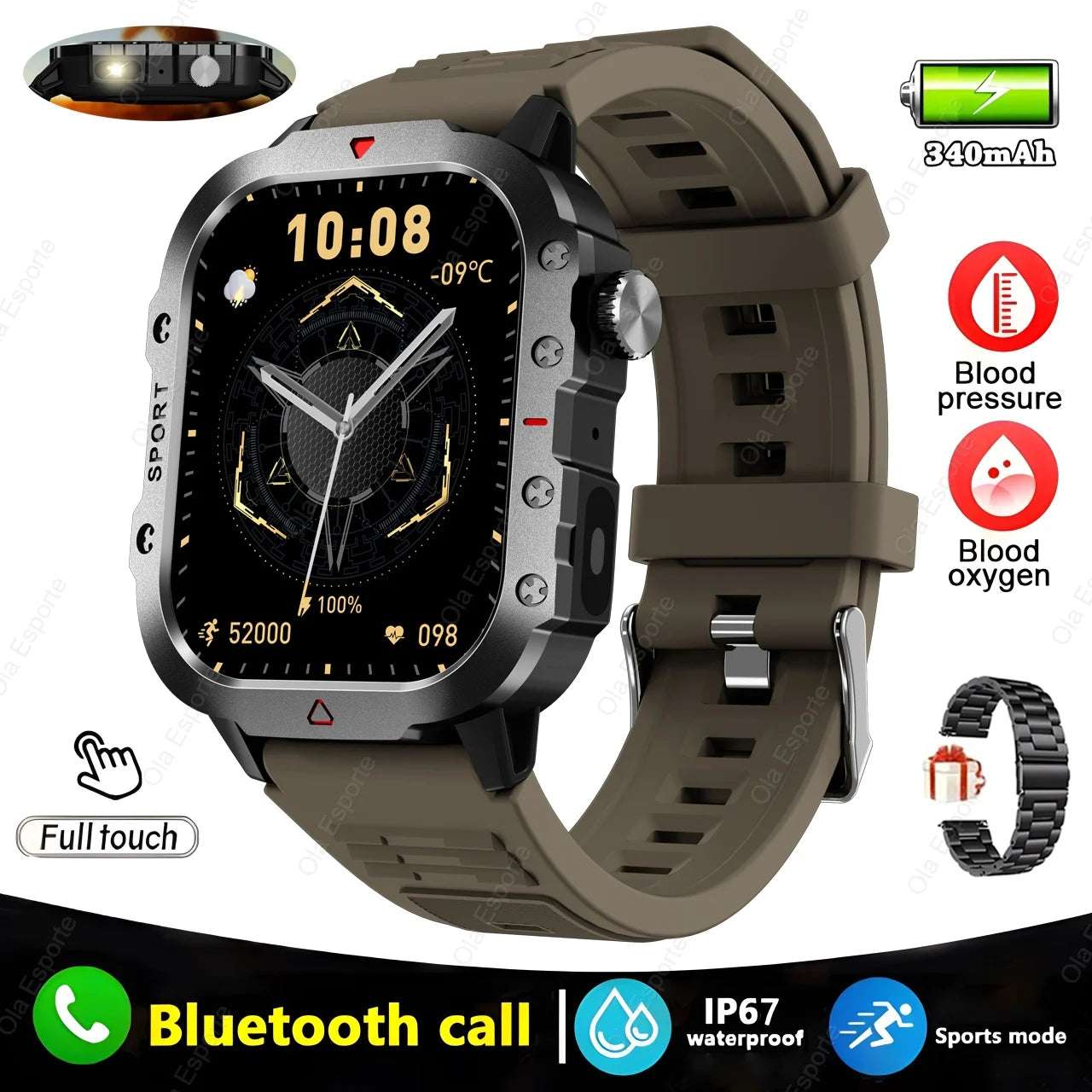 Original Men Smart Watch Bluetooth Call Fitness Clock 3ATM IP68 Swim Waterproof Sports Smartwatch for Women Xiaomi Android 2024 - Mountain ship